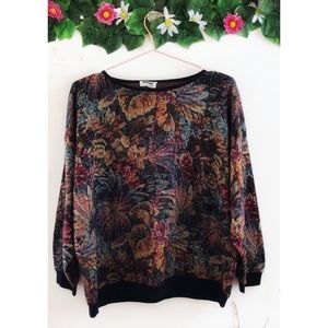 Vintage Floral Pullover